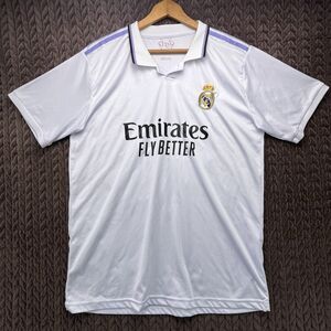 Real Madrid Soccer Jersey Adult M White 22/23 Home Vini Jr. #20 Futbol Kit